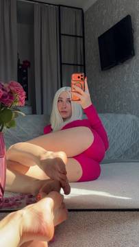 X-Rated Movie Boob Drop with MelissaOnli and 18+ Teen Stockings Brunette