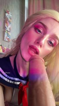 Throat stretched around the toy. Sub OF