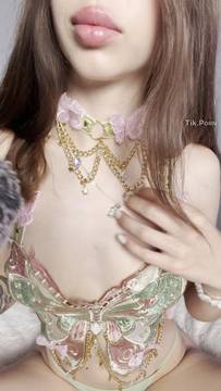 ASMR.. I`m playing with my tight outfit and making soft sounds