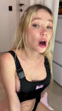 It’s a real pity you can’t see me right now, jumping on my dildo..