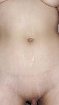 Movie X-Rated Oil with Ellaquen and Sexy Natural Big Tits Brunette Solo