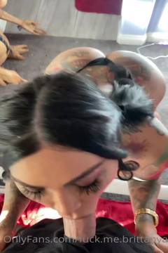 He wants me to suck his huge dick to cum all over my big tits