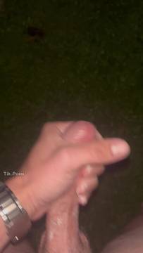 Quick cumshot butt naked in front of my house, I couldn’t last long it was so hot #Man Masturbating