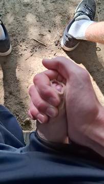 I am masturbating in a local park #Man Masturbating
