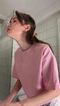 Wanna see what i'm hiding under this pink shirt?