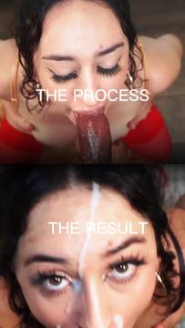 Movie Porno Facial Cum with Wolfandbunny & Stockings Interracial POV