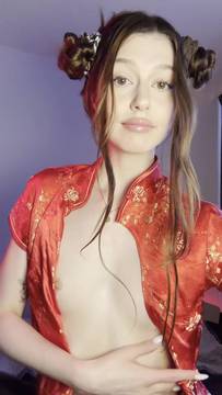 Could not choose between showing off my tits and teasing you, so I kept both