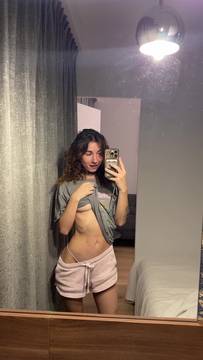 Free Video Teasing with CurlyPolly & Small Tits Solo Nude Petite