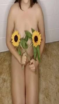Adult Video Showing Boobs & Brunette Natural Big Tits