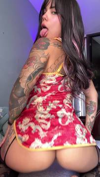 Video X-Rated Teasing with SofiaReyess and Stockings Tattoo Porn Petite