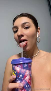 I'm all naked and alone slurping some juice but what I really want is your cum