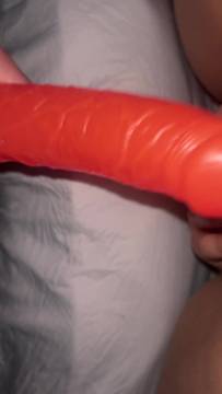 My pussy getting fucked by two dicks at the same time😩 wish the dildo was a real one 💔