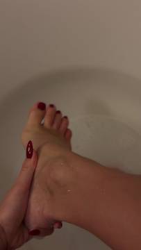 I shouldn't be doing this in the bathtub.