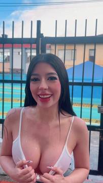 X-Rated Movie sweetjulieta1 in Showing Boobs & Brunette Outdoor Porn Latina