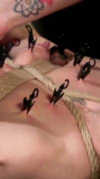 Hot Video Pinch with Sinn Sage and Kacie Castle and Lesbian Femdom Brunette