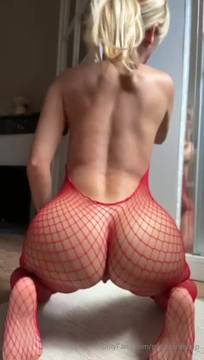 Sex Movie Teasing with Popstantot & Big Ass Blonde Sexy Lingerie