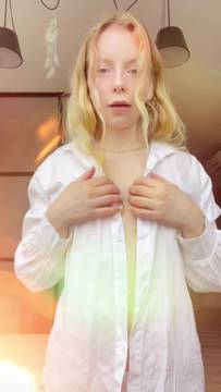 Hot Video Showing Boobs with ellietheelf  and Small Tits Sexy Blonde