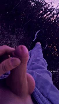 Video X-Rated Man Masturbating and Outdoor Solo man
