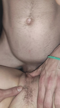 Porno Movie Cum on Body and Amateur Hairy Pussy POV