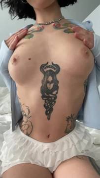 Free Video Showing Boobs with LadyDirty & Solo Tattoo Brunette Teen