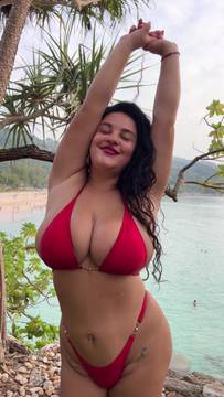 Sex Movie Oil with Anna_Sivonna and Sexy Big Ass Beach MILF Sexy Lingerie