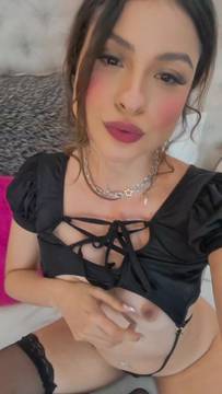 Porn Movie LissaDupont in Teasing & Brunette Shaved Pussy Stockings