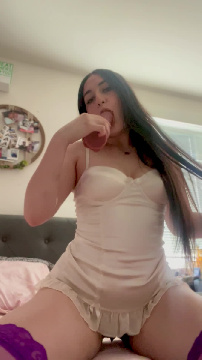 Movie Sex Naughtynadiaa1 in Sextoy in the mouth & Brunette Shaved Pussy