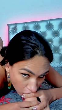 Hot Porno Sextoy in the mouth with kcmindians and Latina Brunette Big Boobs