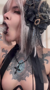 Movie Porno Sextoy in the mouth with Noxarcane and Tattoo Blonde Solo