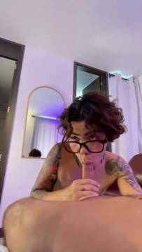 Movie Xxx Handjob by Female with SofiaReyess and Glasses Teen Latina POV