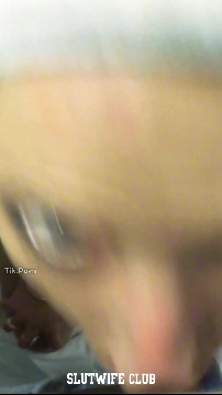 Vilja is on her knees and gives a sloppy messy blowjob that is totally crazy