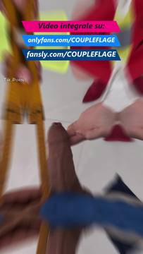 Hot Porno Standing Fuck with coupleflage & Interracial Big Dick Redhead