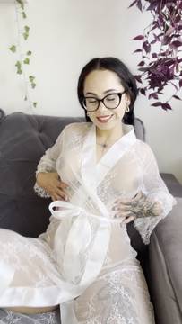 X-Rated Video Teasing with EllaxBlair & Big Boobs Tattoo Glasses Latina