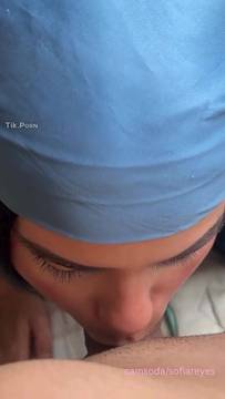 Movie Porno Blowjob with SofiaReyess and Latina Brunette POV
