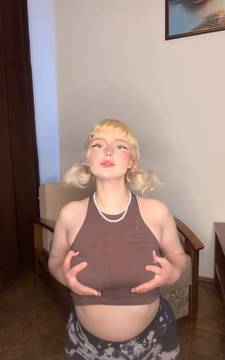 Hot Movie Teasing with ElsaRainbow and Blonde Natural Big Tits