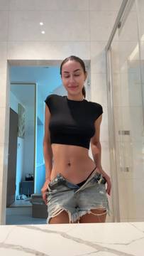 Hot Movie Striptease with CarlaMarini & Solo Sexy Natural Big Tits