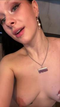 Hot Porno gothikana in Showing Boobs and Piercing Natural Big Tits Naked