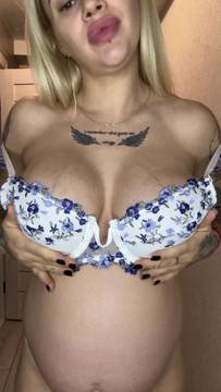 Porno Movie Mila_Shake in Teasing & Blonde Amateur Pregnant Big Boobs